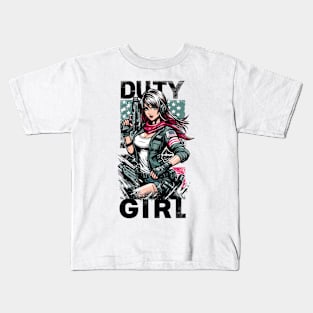 Duty Girl Kids T-Shirt